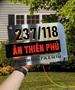 Biển số nhà cao cấp đèn LED