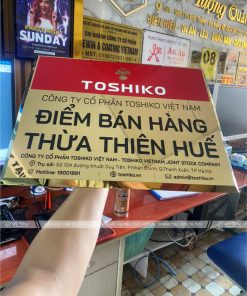 Biển tên công ty Inox in UV