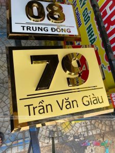 Làm biển bảng số nhà uy tín tại Đà Nẵng