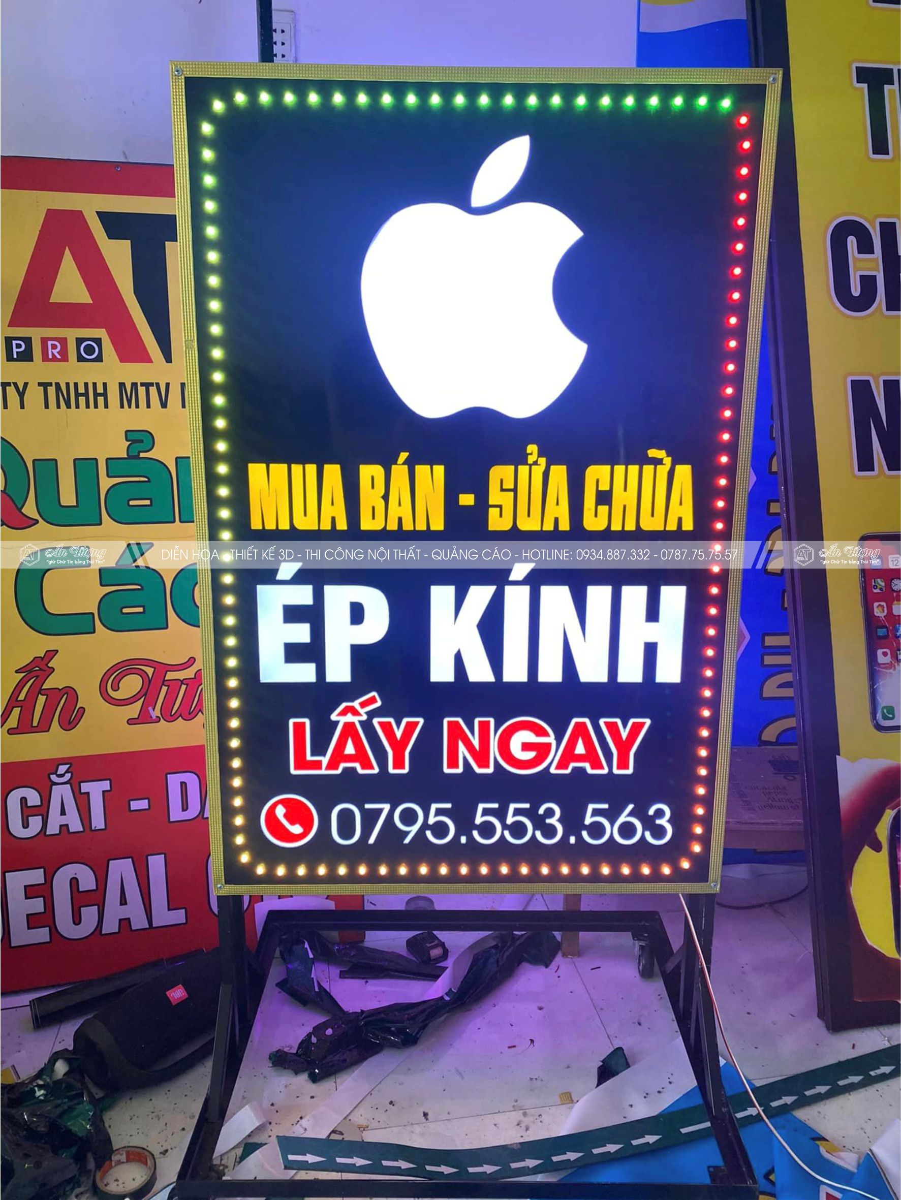 Đơn vị thi công hộp đèn biển hiệu quảng cáo LED Đà Nẵng