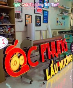 Hộp Đèn Quảng Cáo LED Ốc Phụng